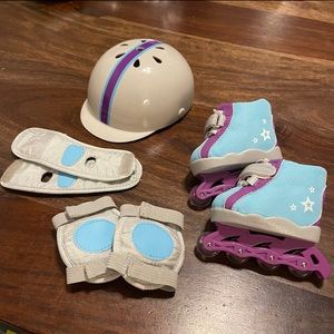American Girl Rollerblade Set